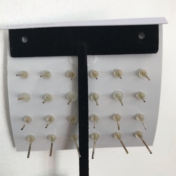 Faux Gemstone Earrings - Set of 12 - Picture 2 of 2